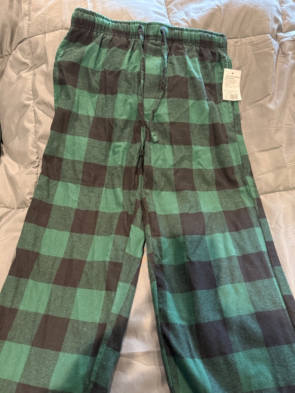Sonoma Green and Black Plaid Fleece Joggers